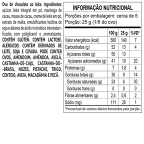 Ovo de Páscoa ao Leite Bytes Fone Azul 200g